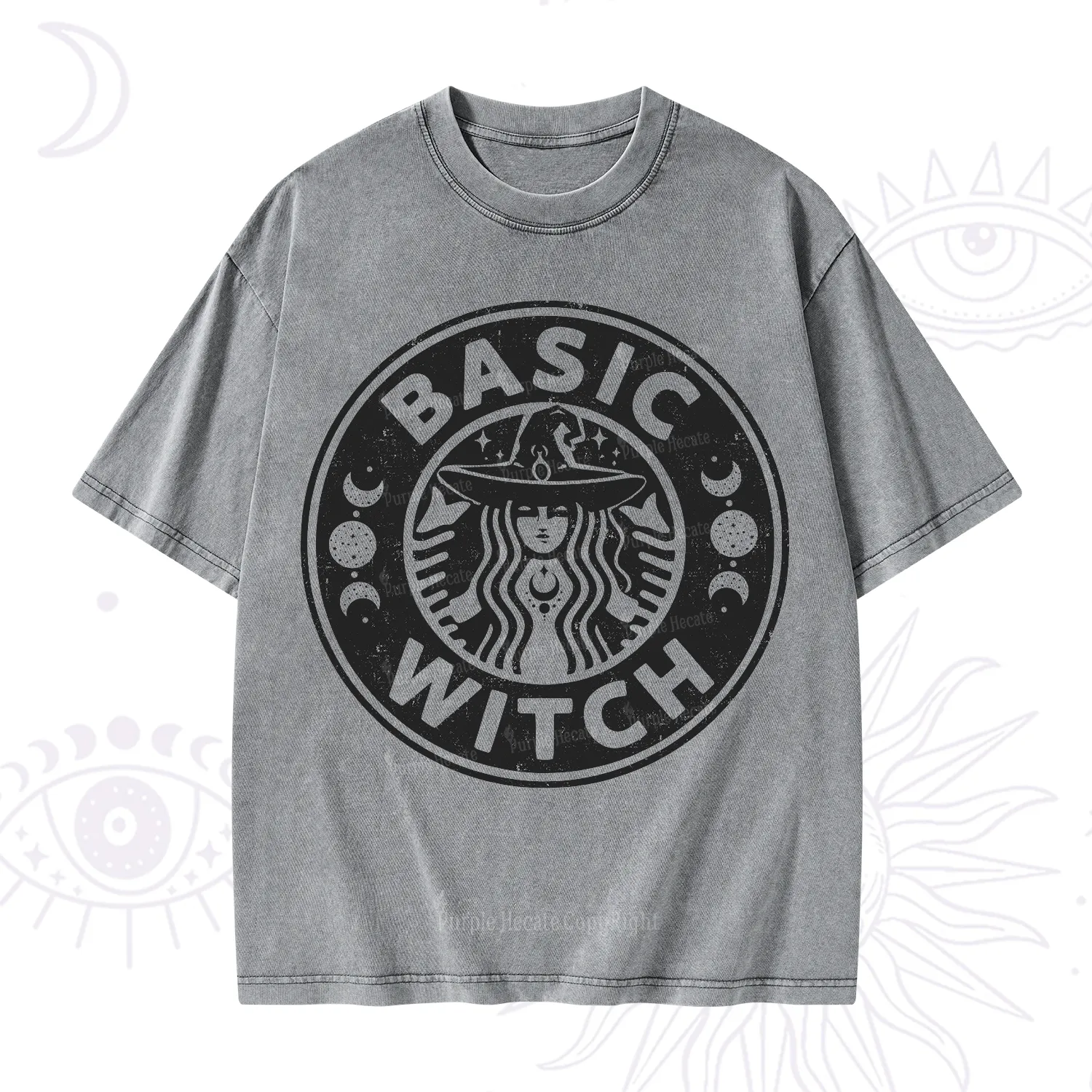 Purplehecate Basic Witch Washed T-Shirt