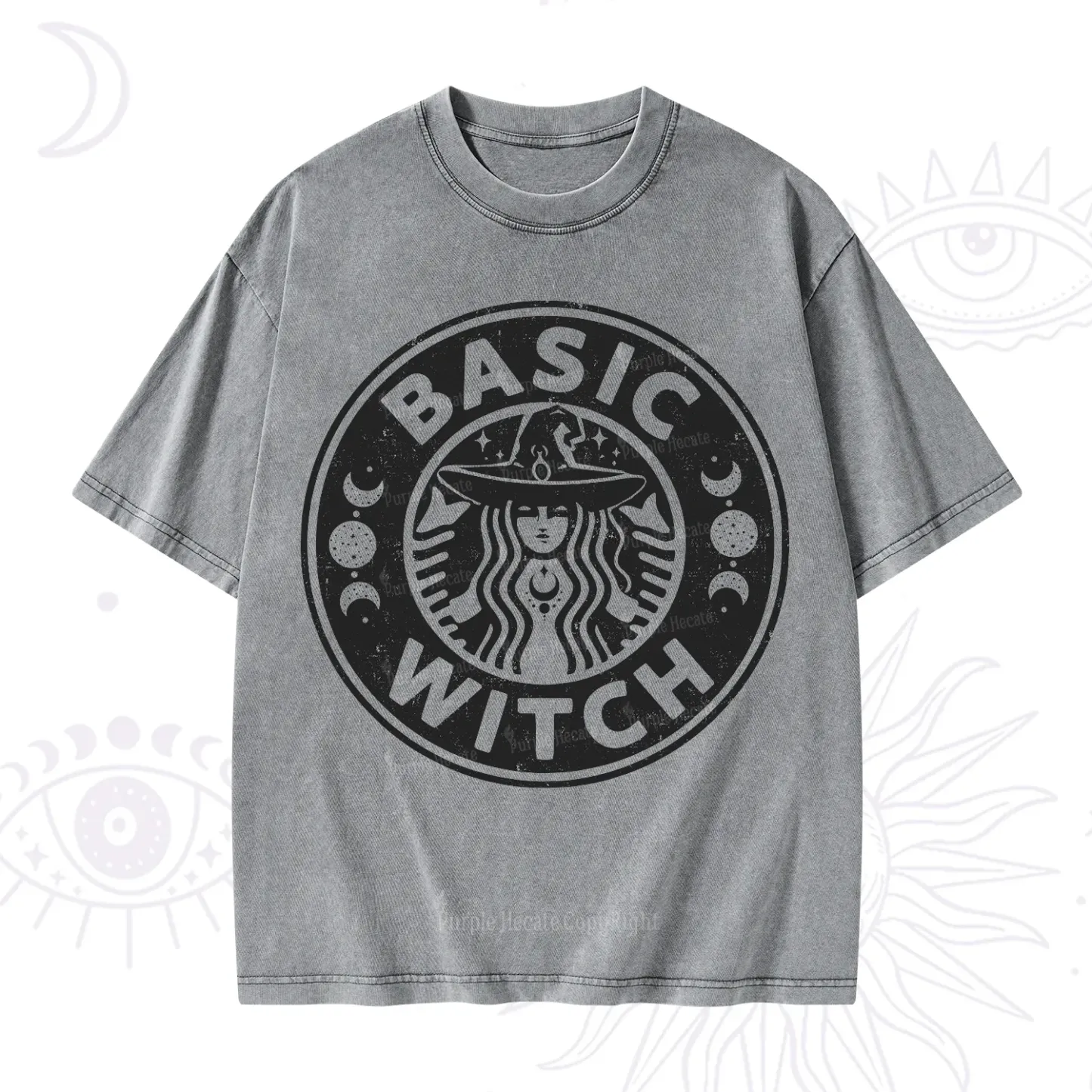 Purplehecate Basic Witch Washed T-Shirt