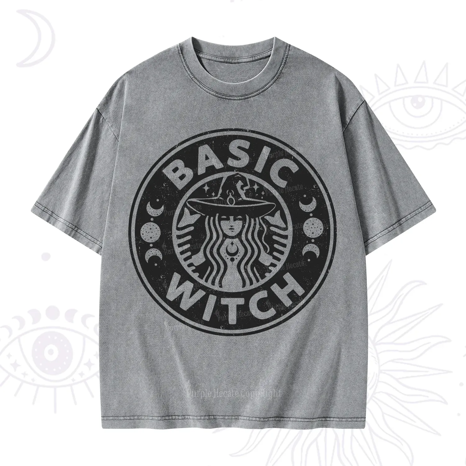 Purplehecate Basic Witch Washed T-Shirt