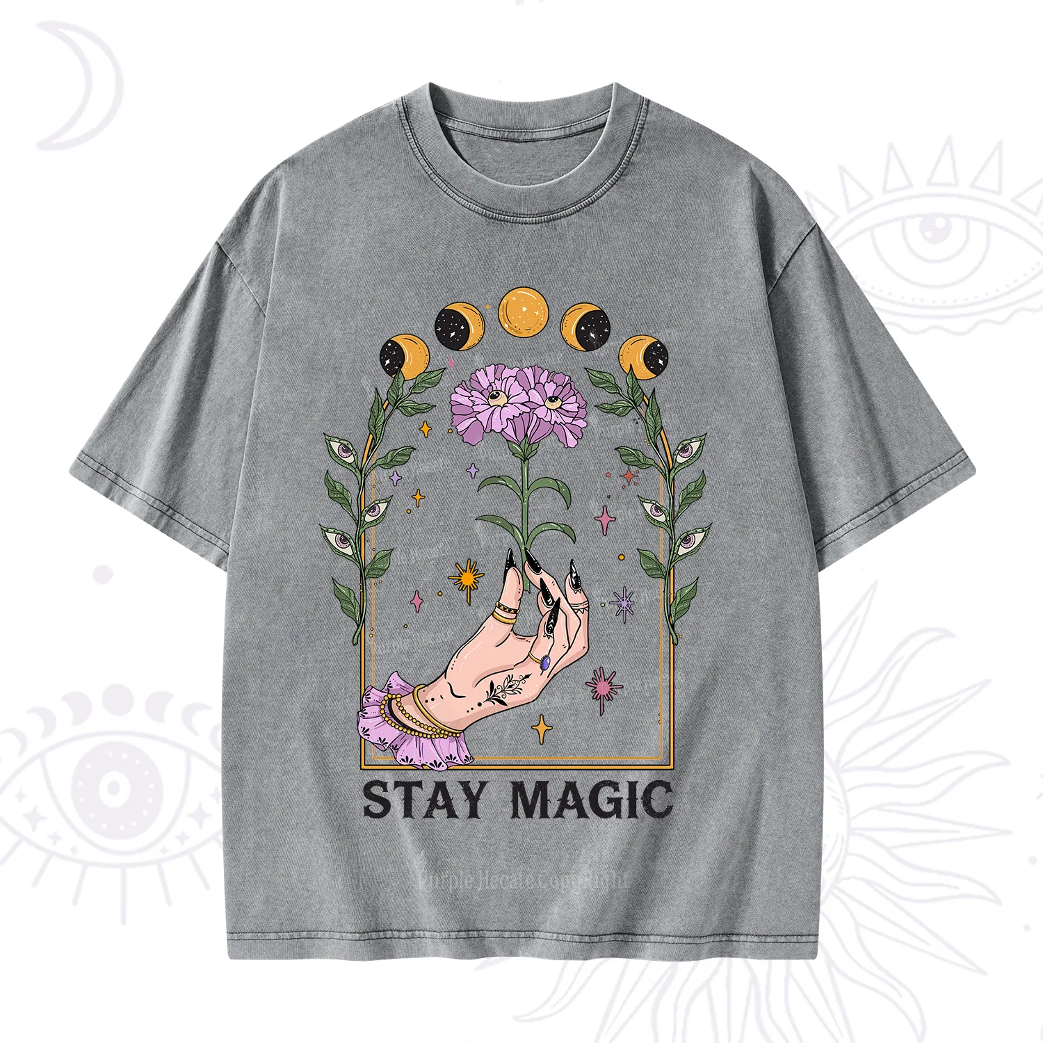 Purplehecate Stay Magic Washed T-Shirt