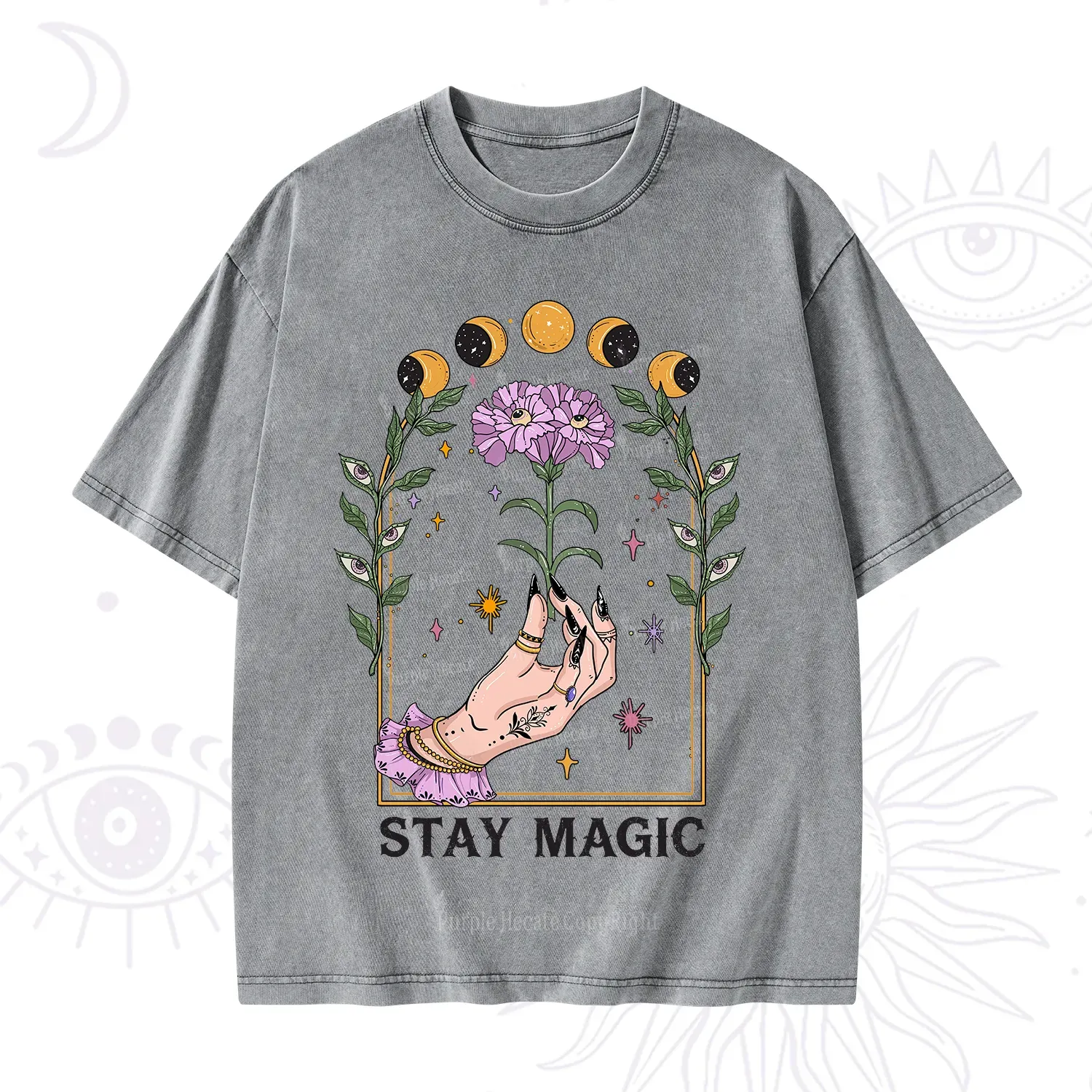 Purplehecate Stay Magic Washed T-Shirt