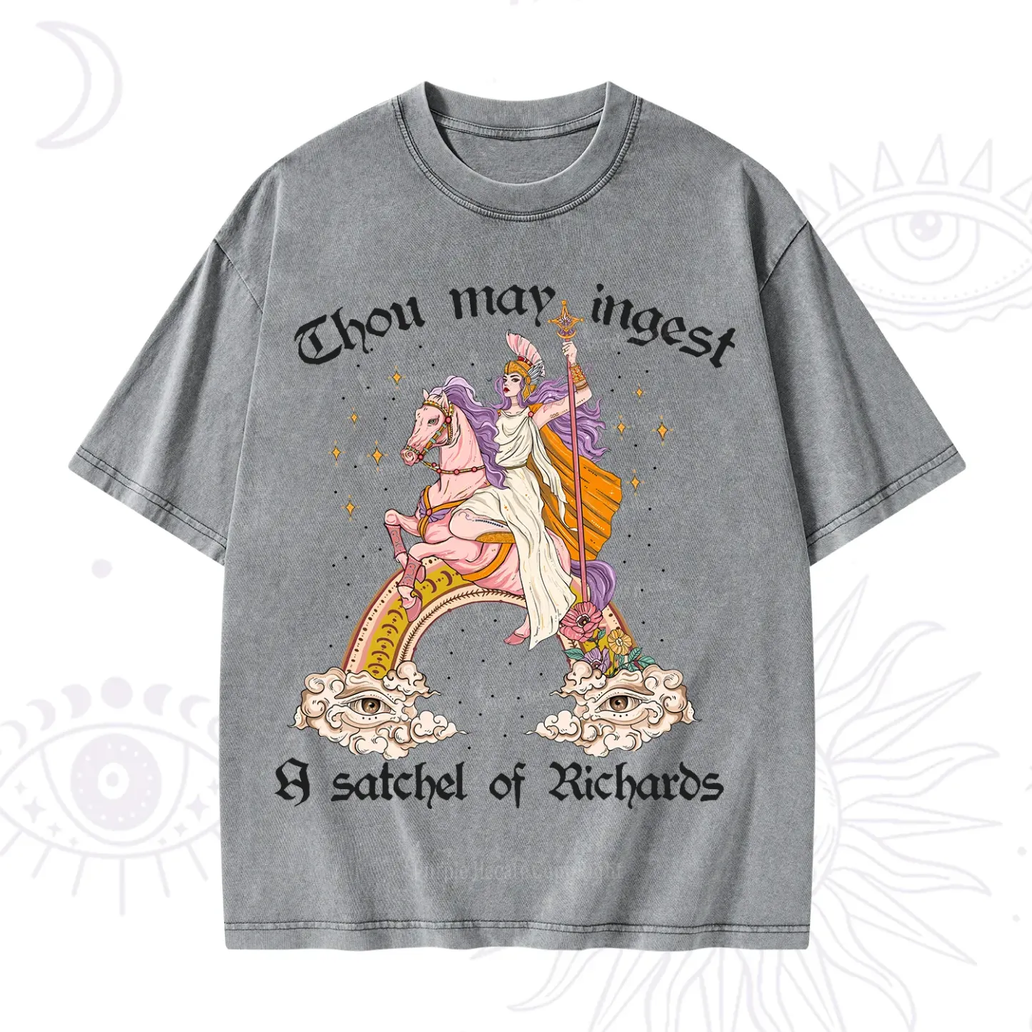 Purplehecate Thou may ingest a satchel of Richards Washed T-Shirt