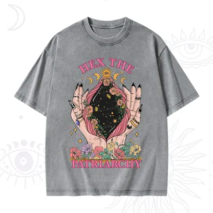 Purplehecate Hex The Patriarchy Washed T-Shirt