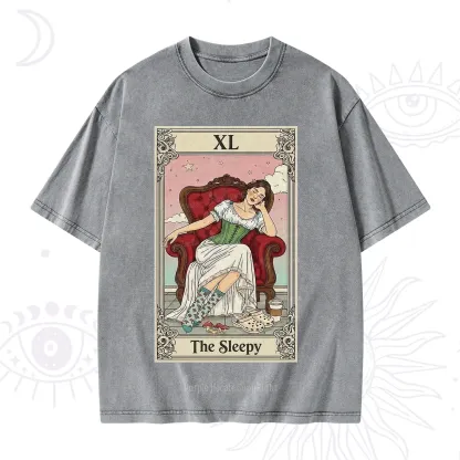 Purplehecate The Sleepy Tarot Washed T-Shirt
