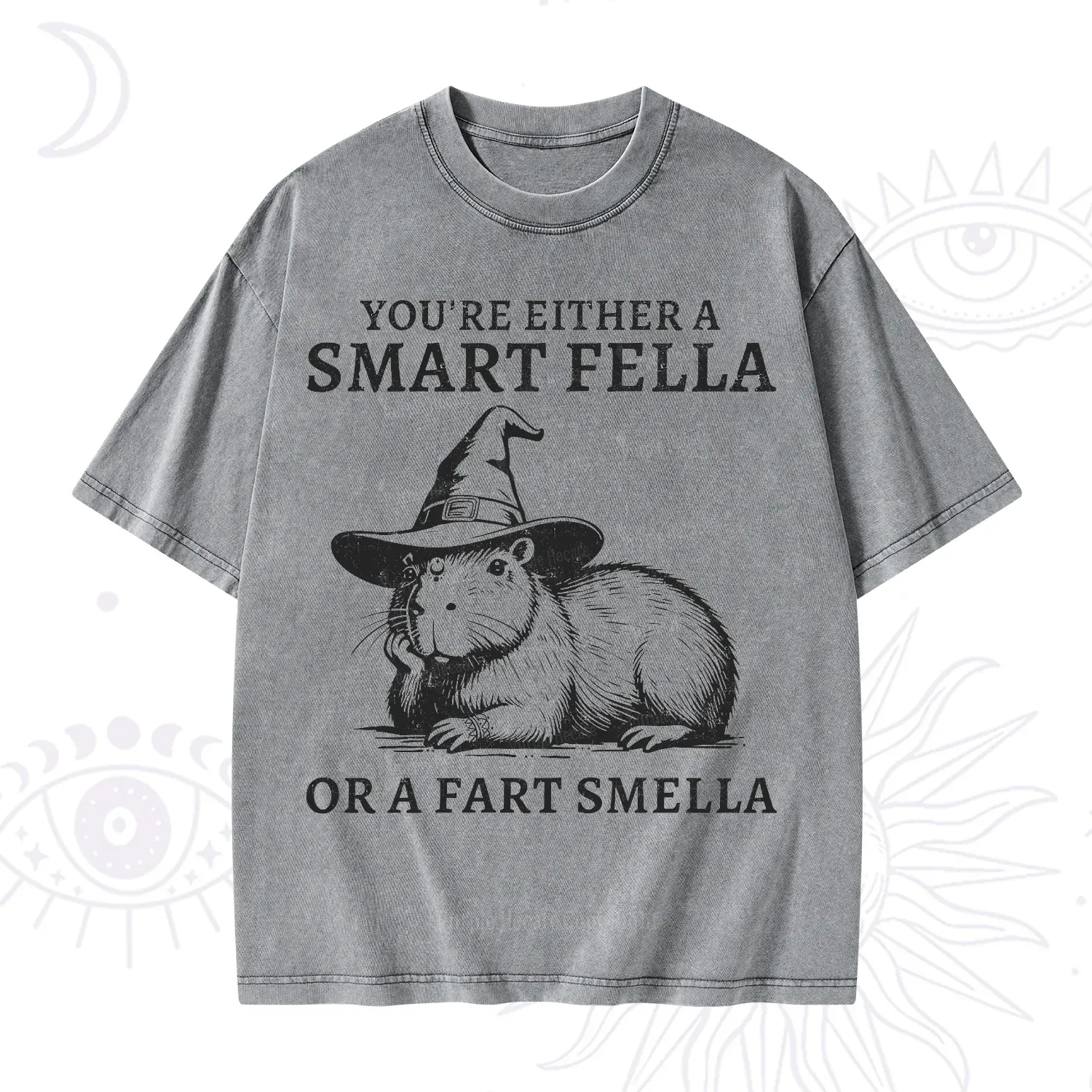 Purplehecate You're Either A Smart Fella or a Smart Fella Washed T-Shirt