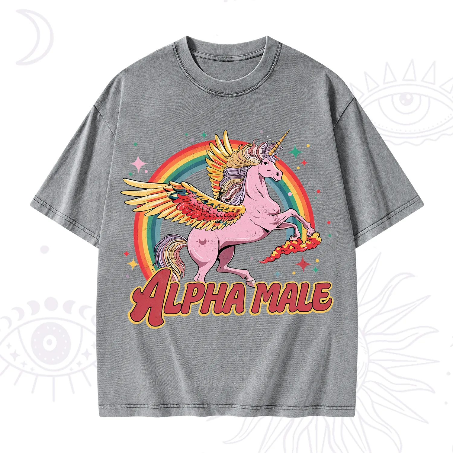 Purplehecate Alpha Male Washed T-Shirt
