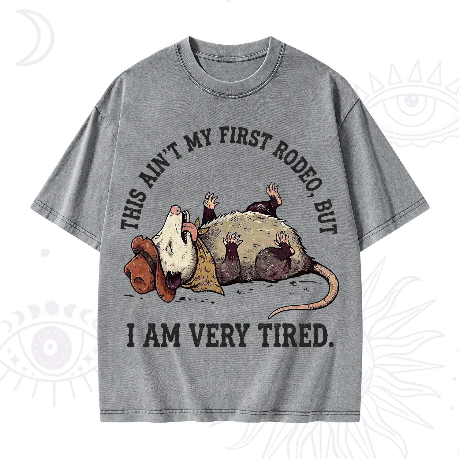 Purplehecate This Ain't My First Rodeo Washed T-Shirt