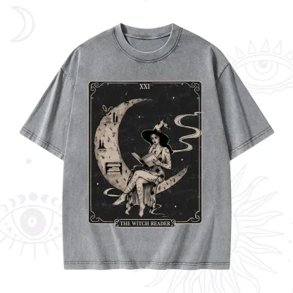 Purplehecate The Witch Reader Washed T-Shirt