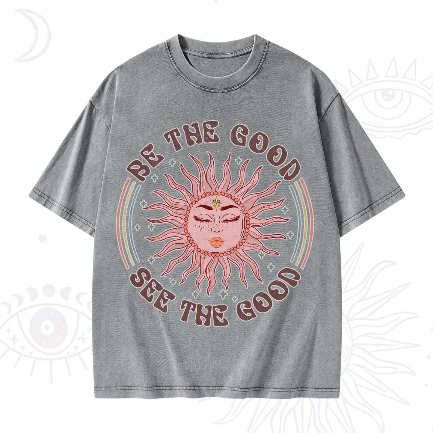 Purplehecate Be the Good See the Good Washed T-Shirt