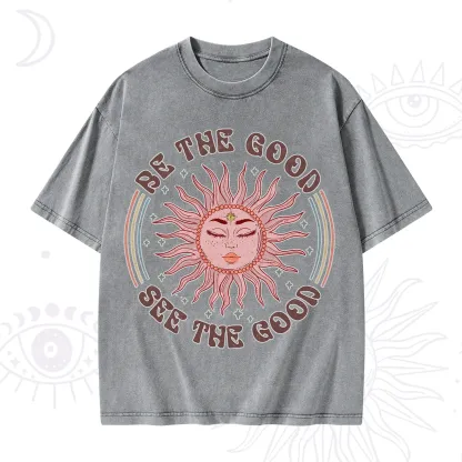 Purplehecate Be the Good See the Good Washed T-Shirt