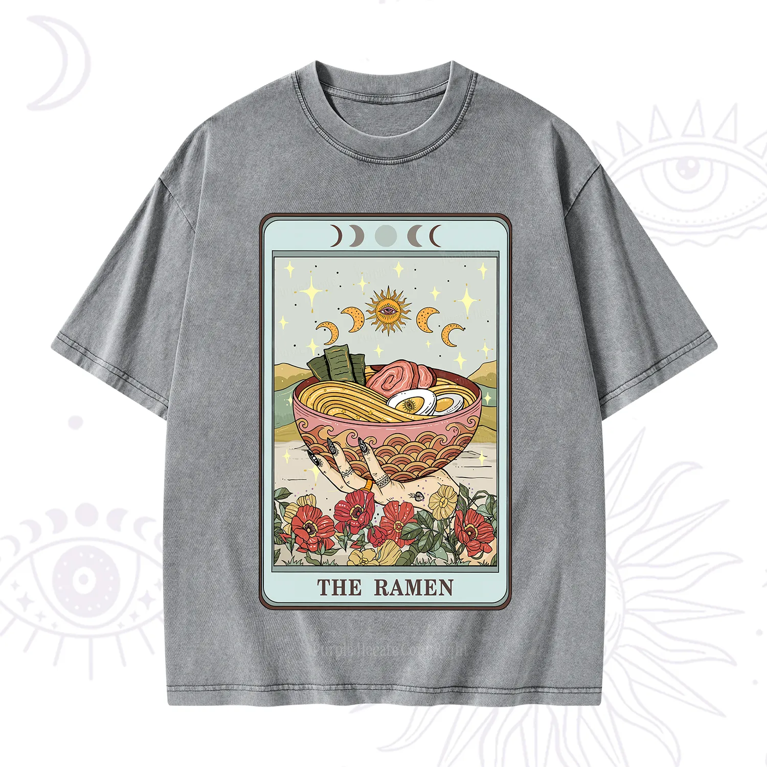 Purplehecate The Ramen Tarot Washed T-Shirt
