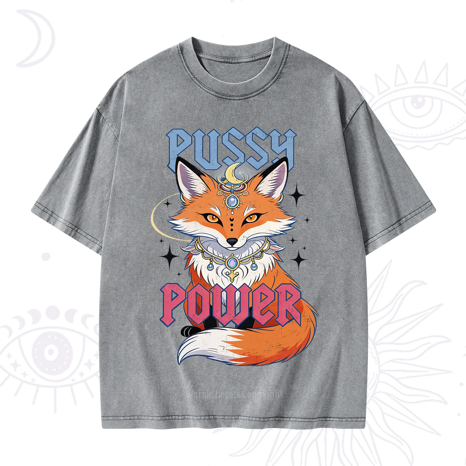 Purplehecate Pussy Power Washed T-Shirt