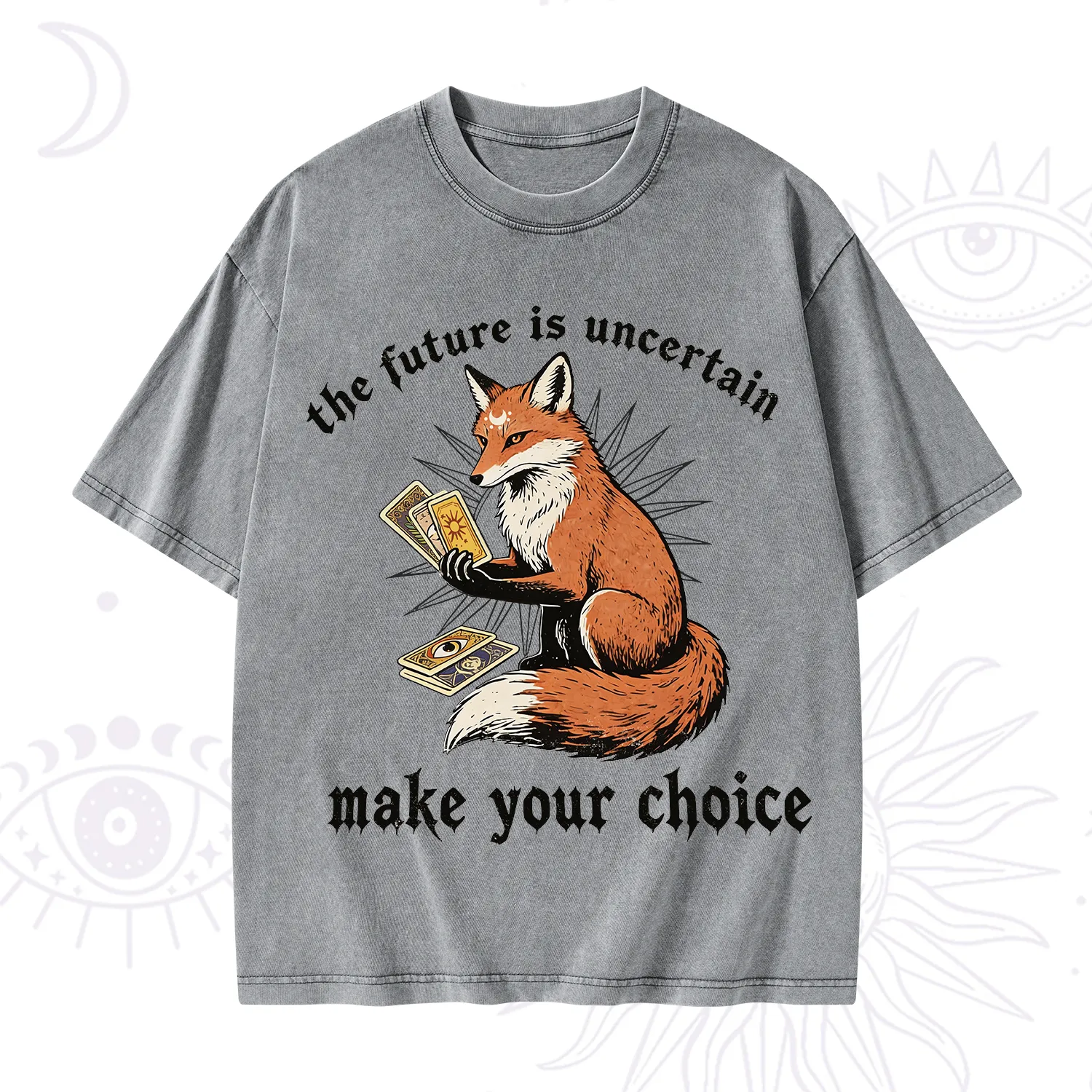 Purplehecate The Future Is Uncertain make Your Choice Washed T-Shirt