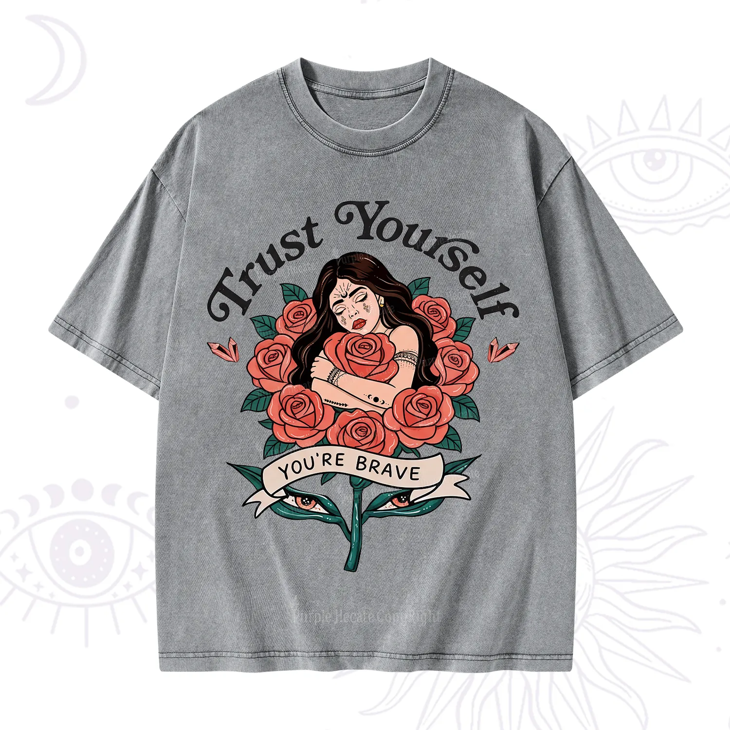 Purplehecate Trust Yourself Washed T-Shirt