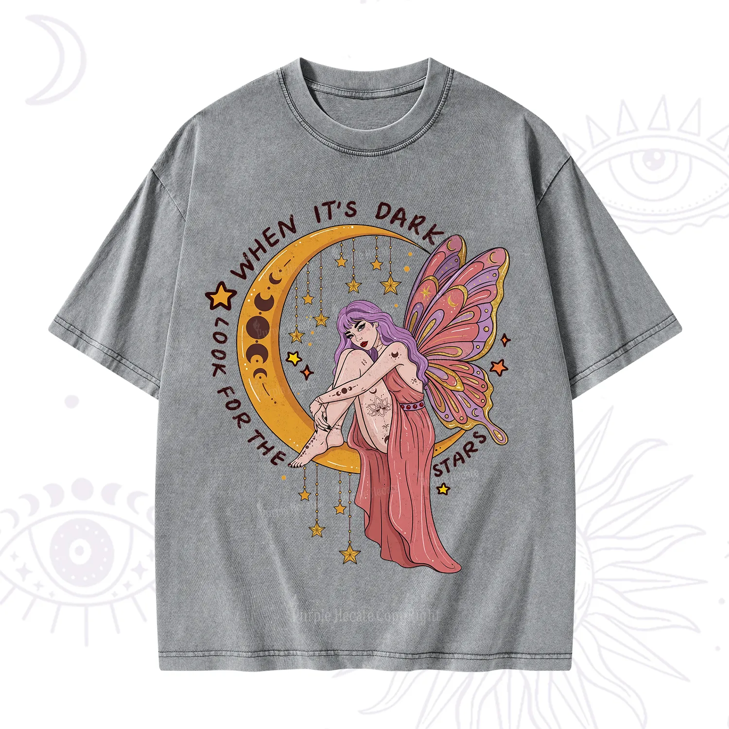 Purplehecate Look For The Stars Washed T-Shirt