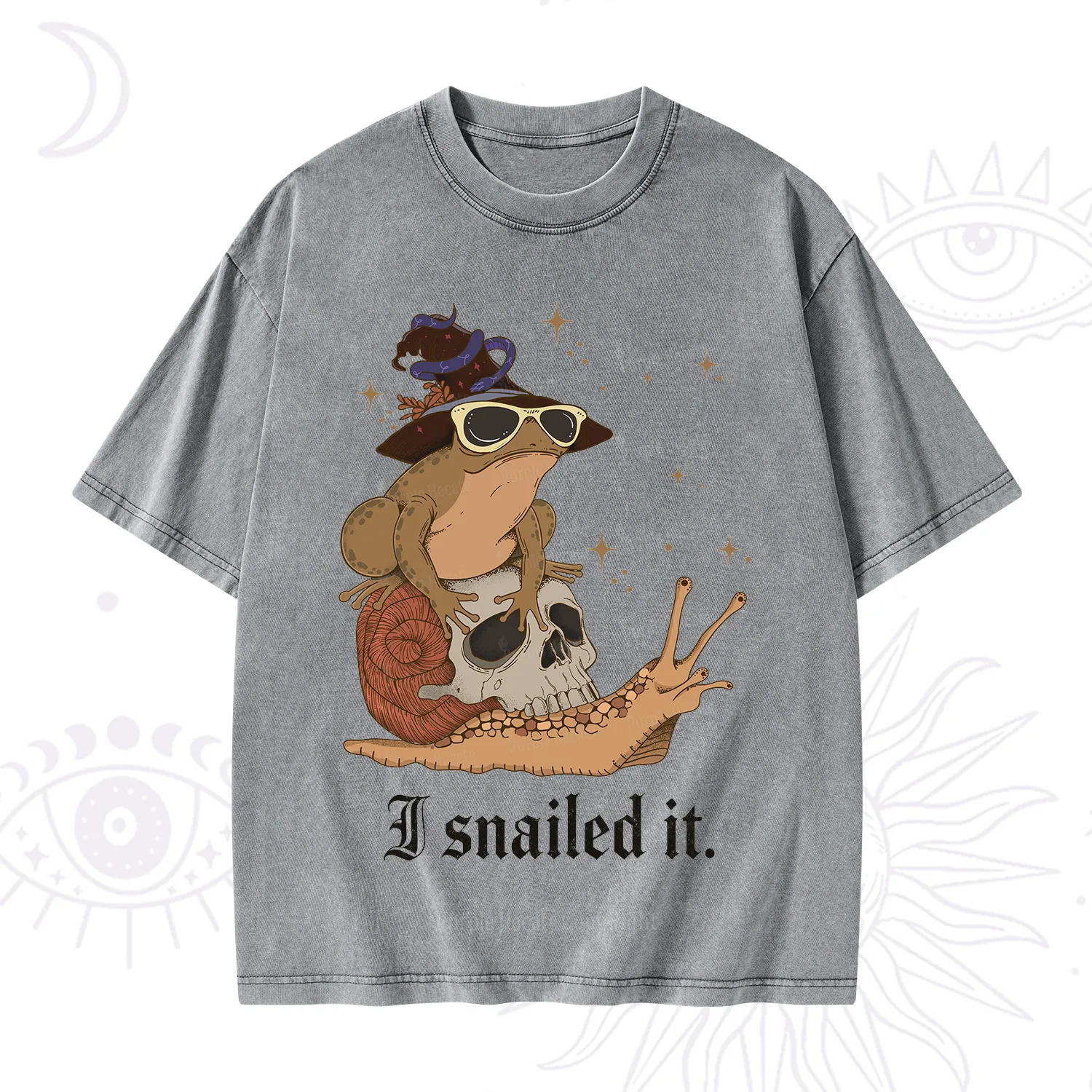 Purplehecate I Snailed It Washed T-Shirt