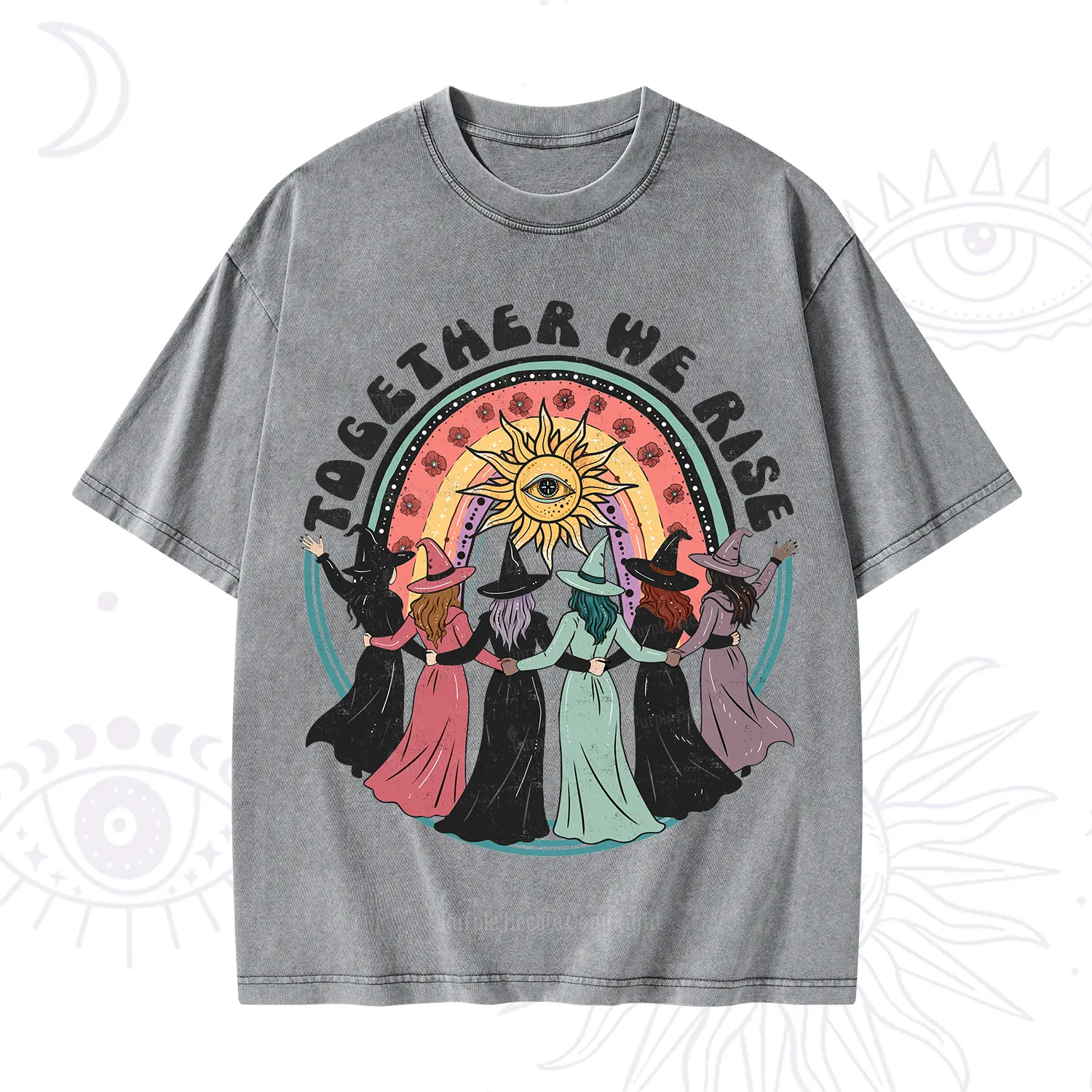 Purplehecate Together We Rise Washed T-Shirt