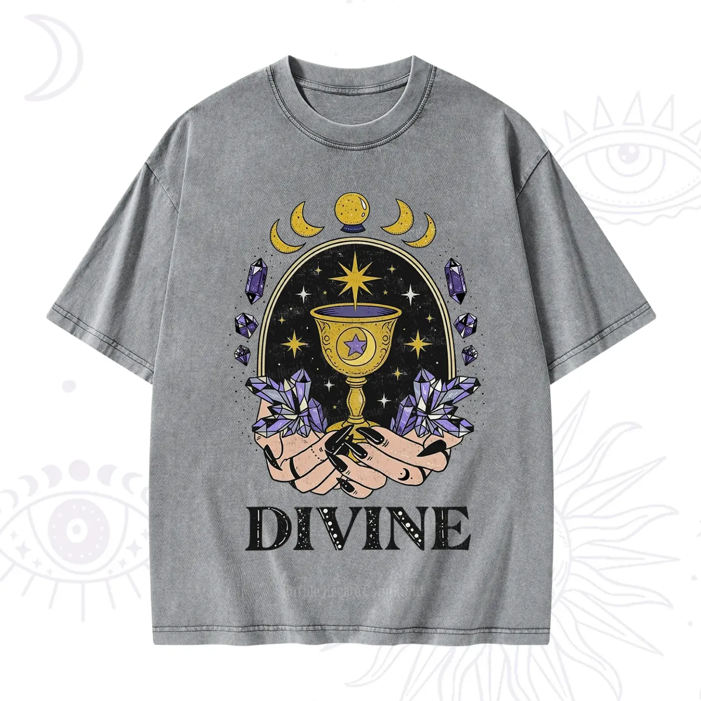 Purplehecate Divine Energy Washed T-Shirt
