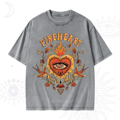Purplehecate Fireheart Washed T-Shirt