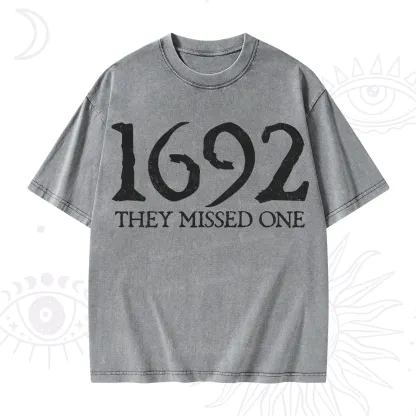 Purplehecate 1692 They Missed One Washed T-Shirt