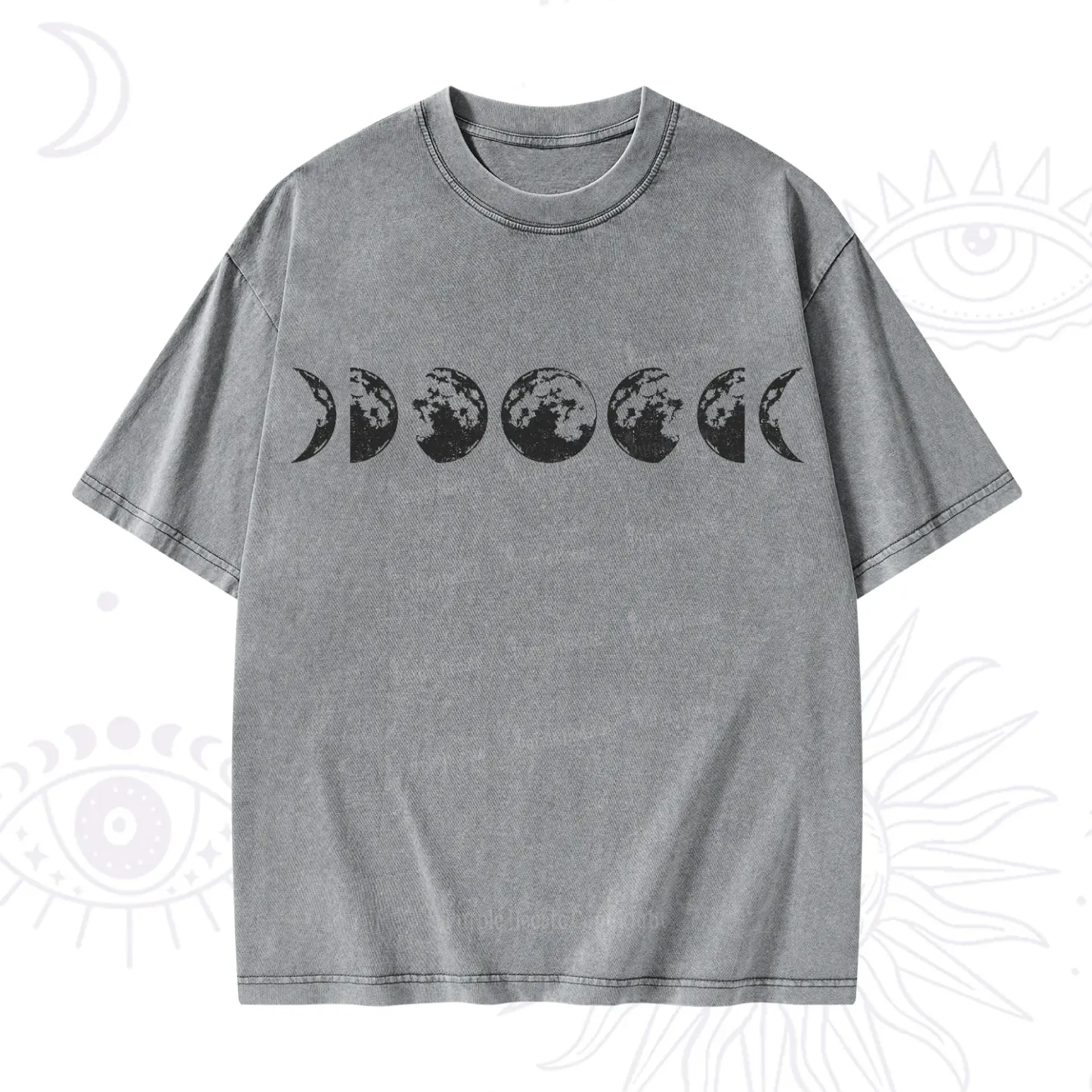 Purplehecate Moon Phases Washed T-Shirt