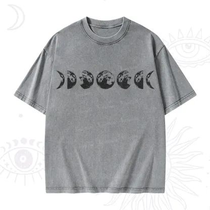 Purplehecate Moon Phases Washed T-Shirt