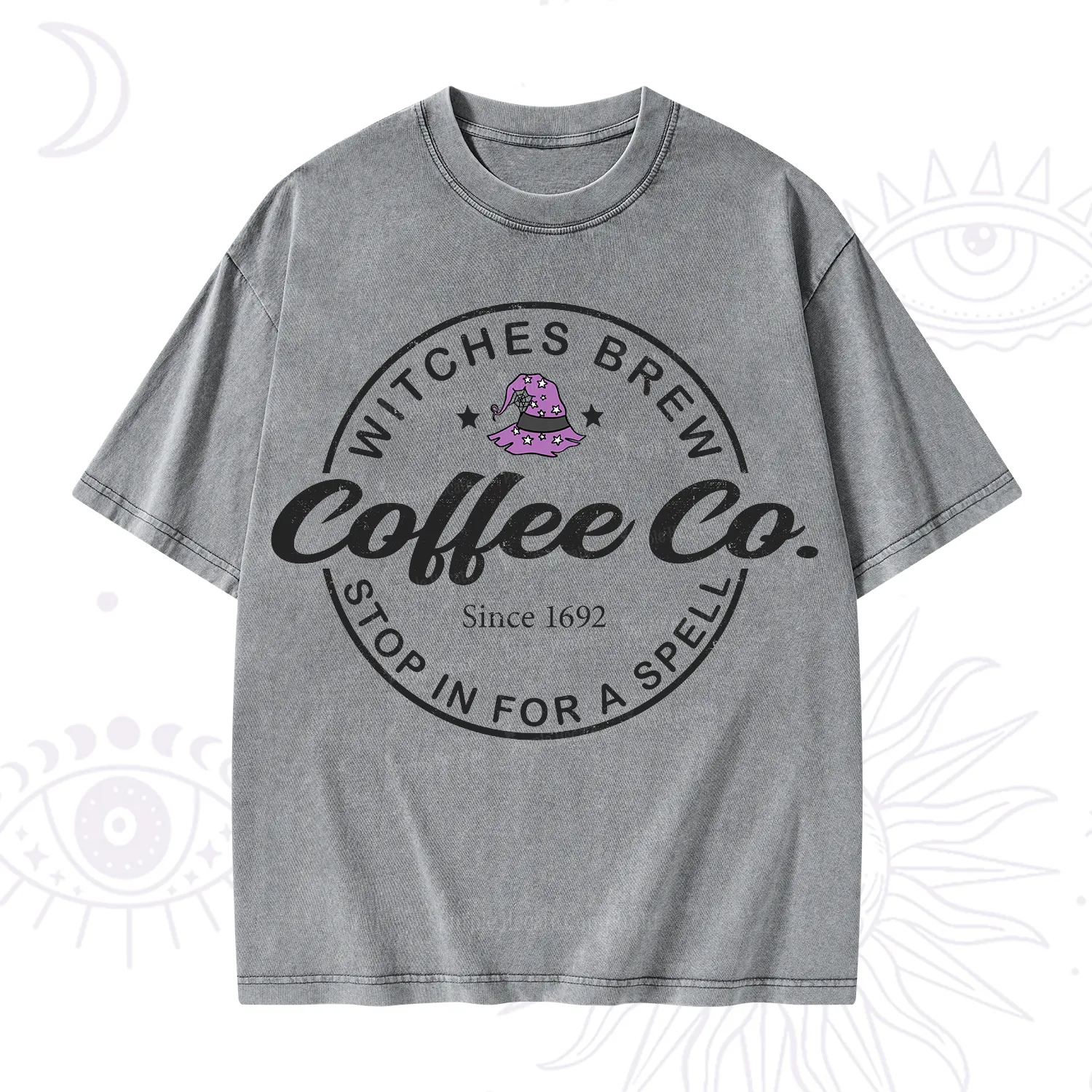 Purplehecate Witches Brew Coffee Co Washed T-Shirt