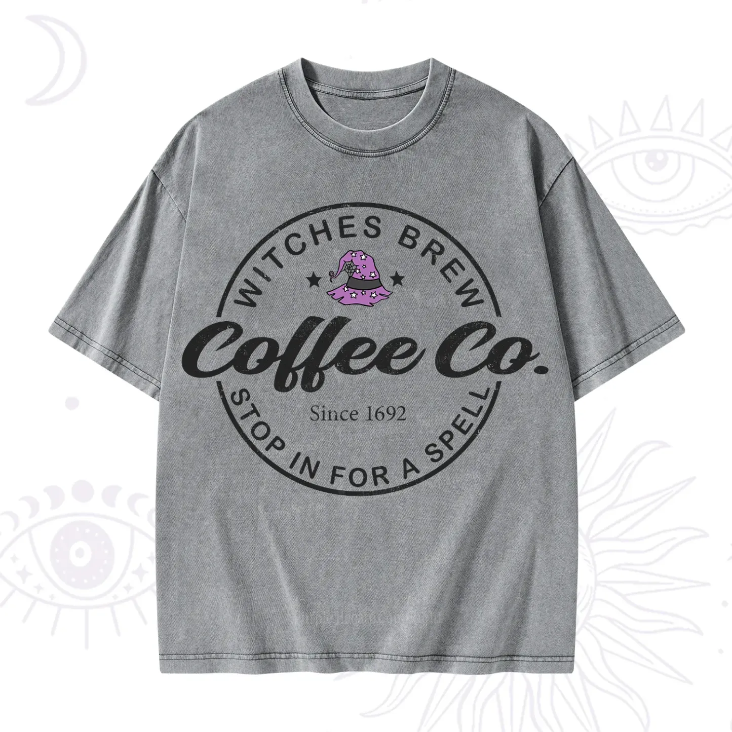 Purplehecate Witches Brew Coffee Co Washed T-Shirt