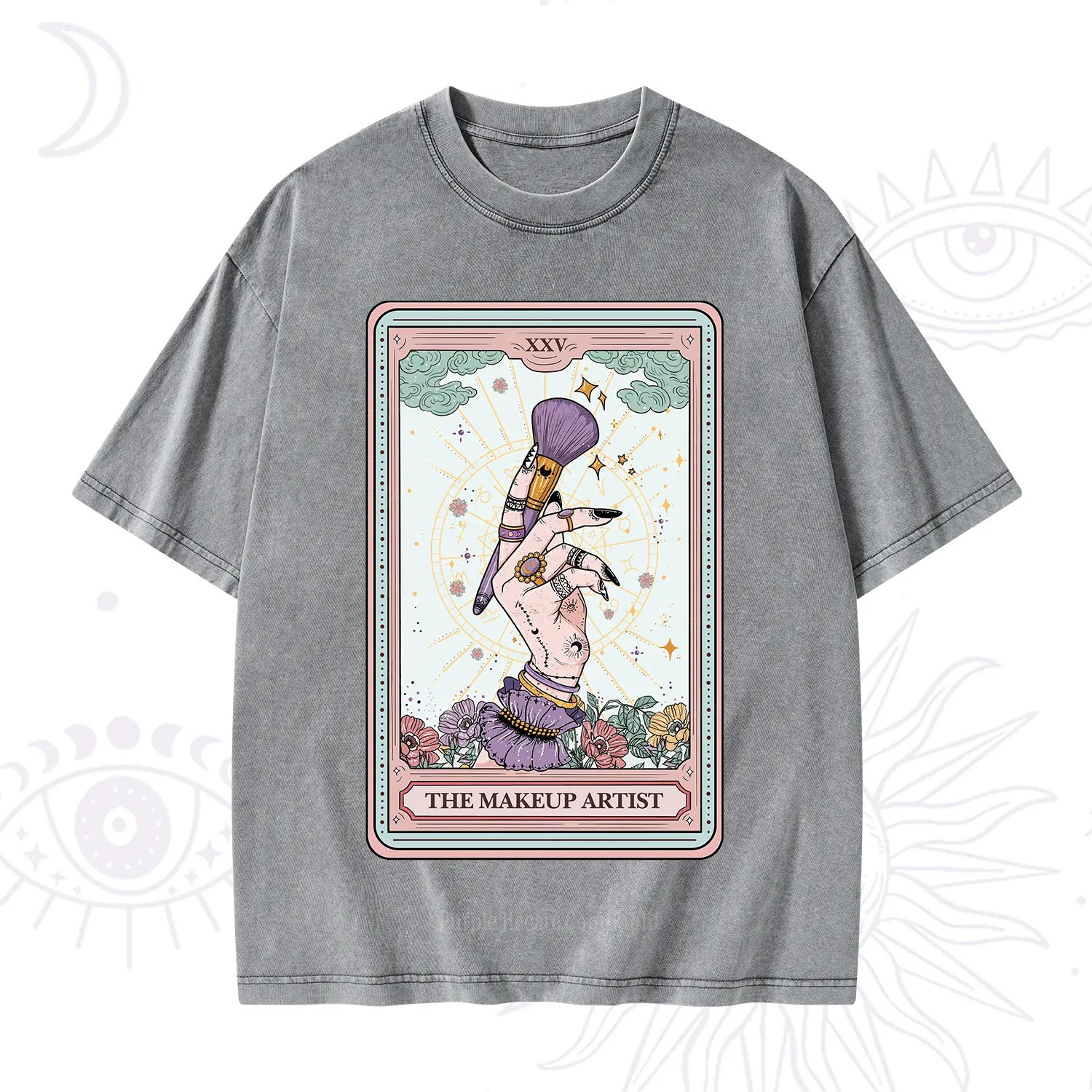 Purplehecate The Makeup Artist Tarot Washed T-Shirt