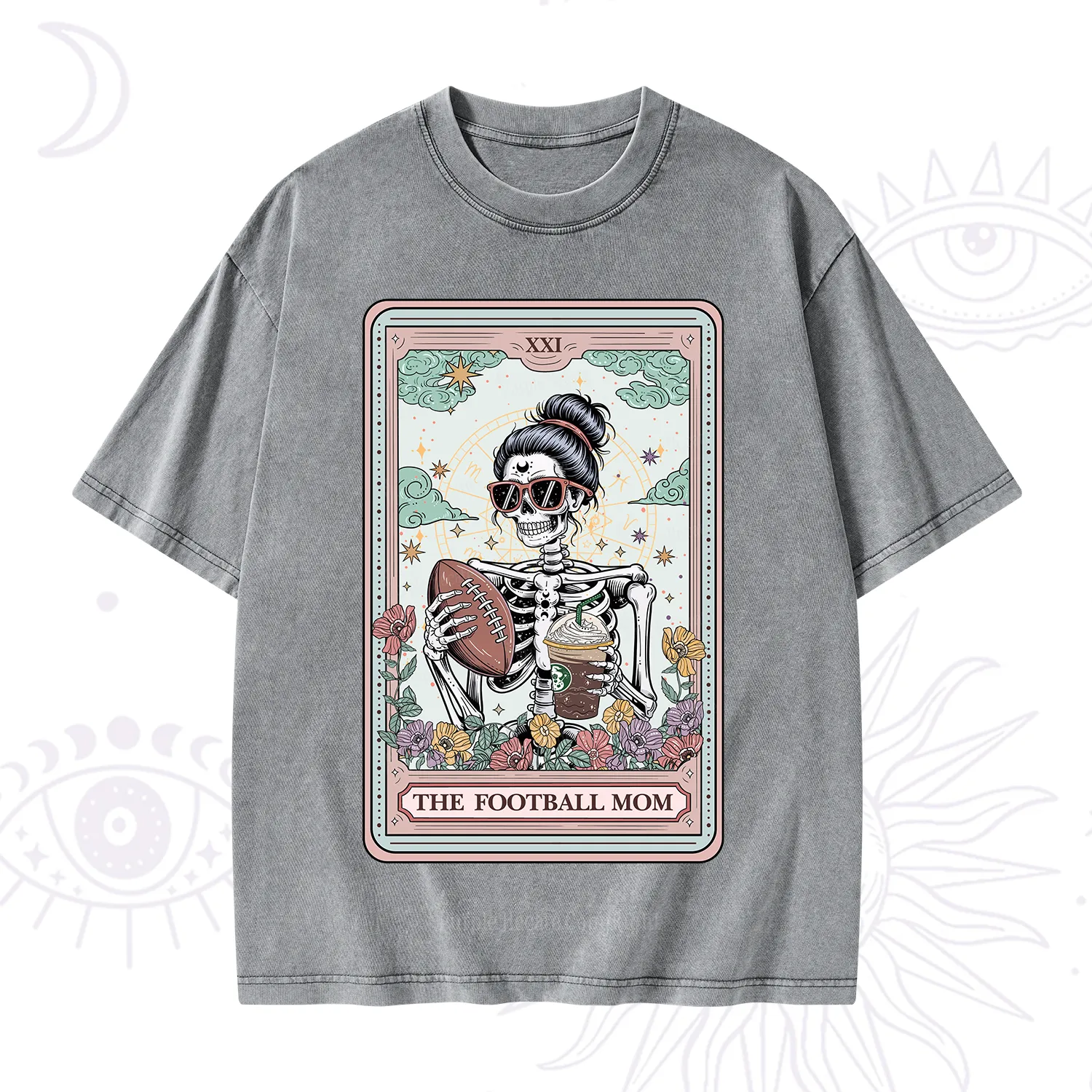 Purplehecate The Football Mom Tarot Washed T-Shirt