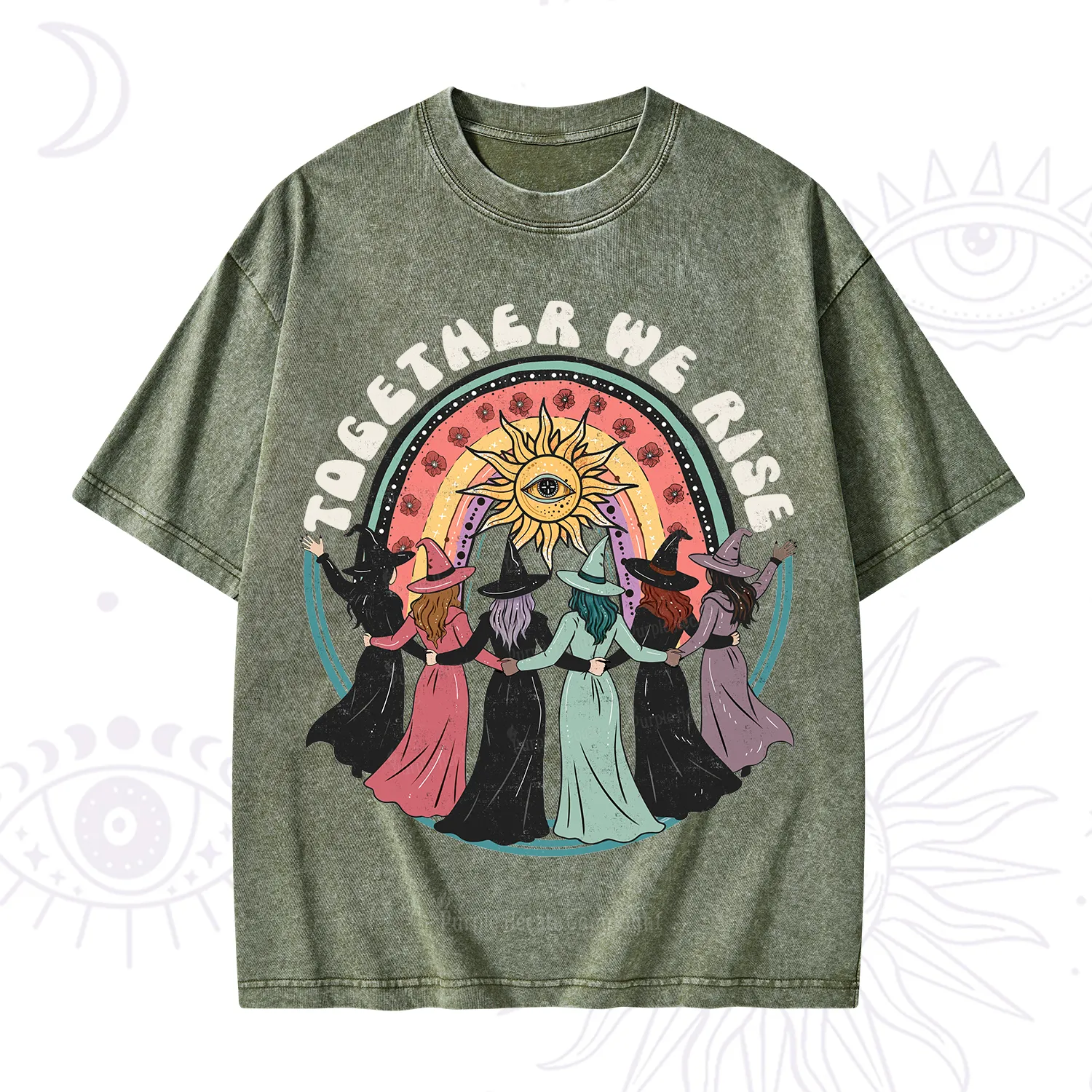 Purplehecate Together We Rise Washed T-Shirt