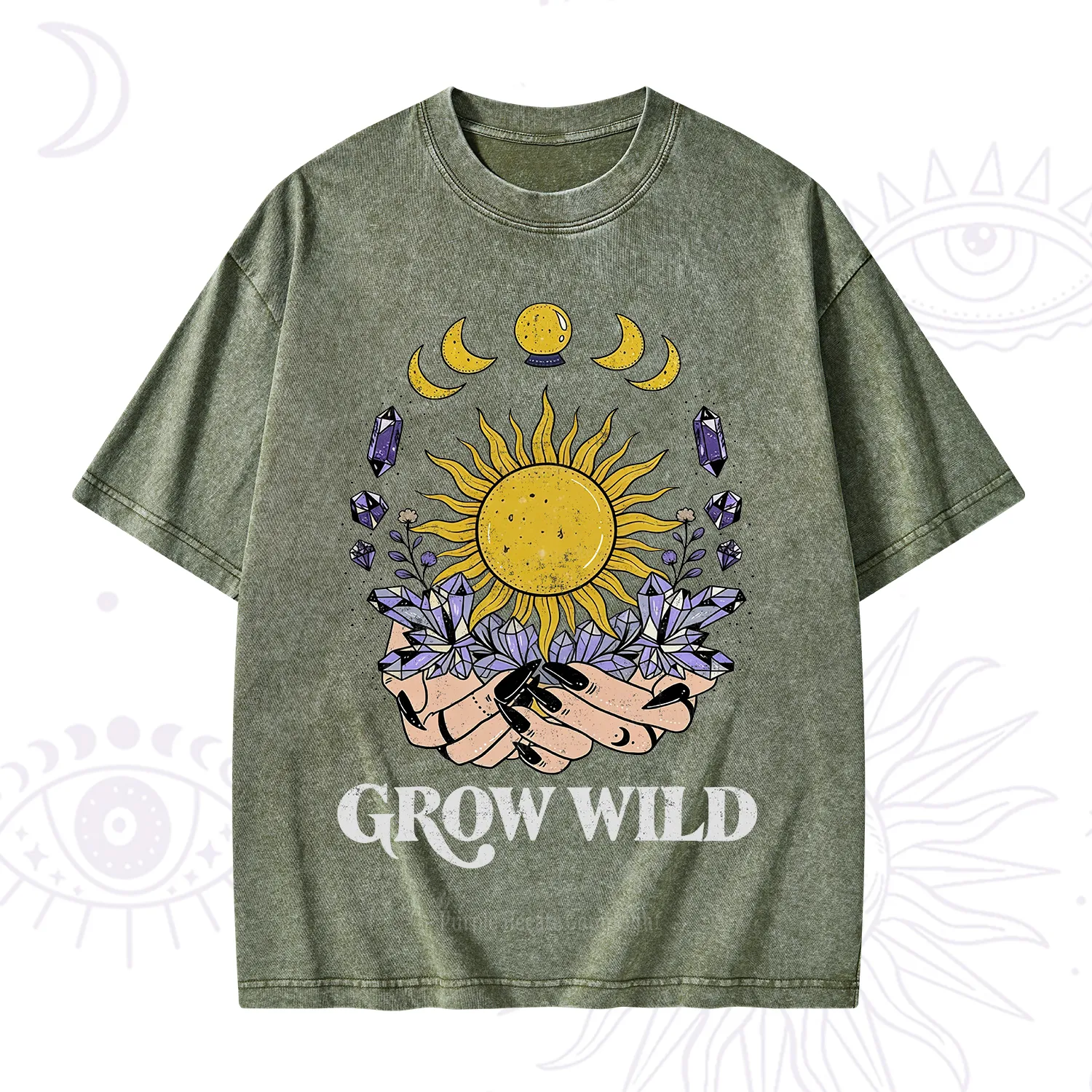 Purplehecate Grow Wild Washed T-Shirt