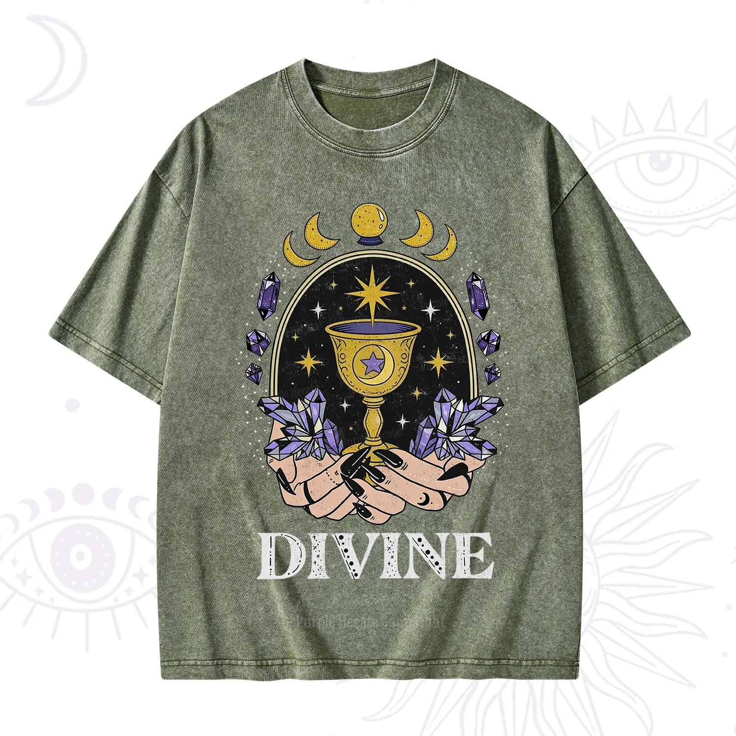 Purplehecate Divine Energy Washed T-Shirt