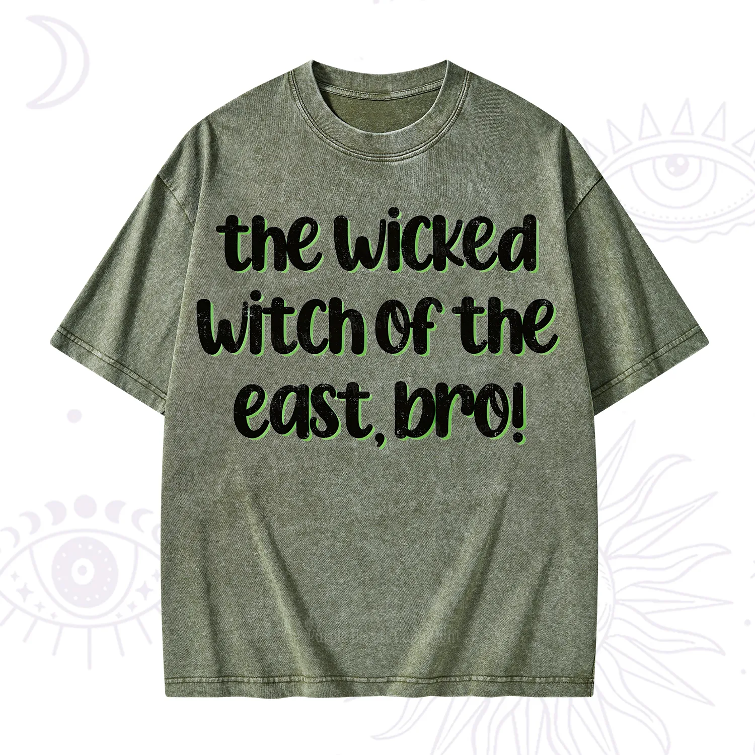 Purplehecate The Wicked Witch of the East Bro Washed T-Shirt