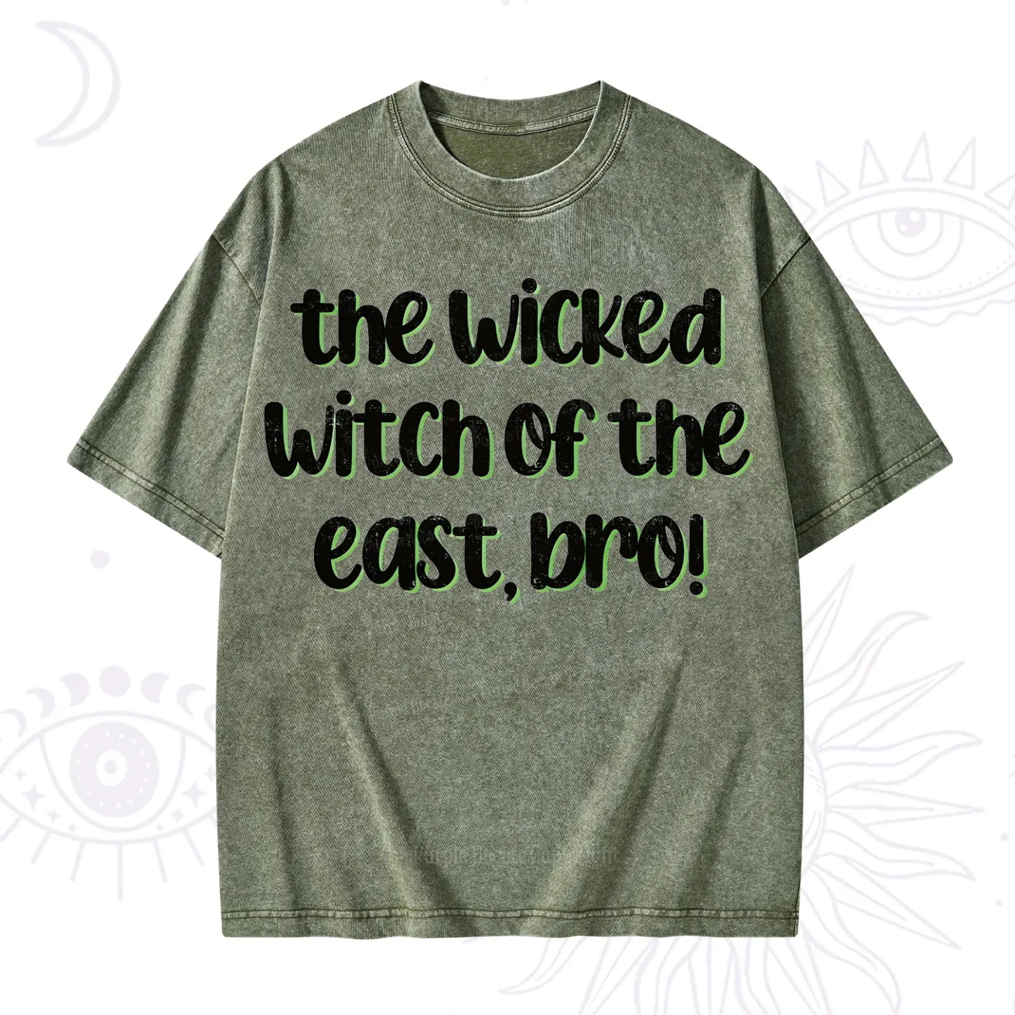 Purplehecate The Wicked Witch of the East Bro Washed T-Shirt