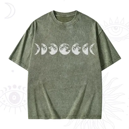 Purplehecate Moon Phases Washed T-Shirt