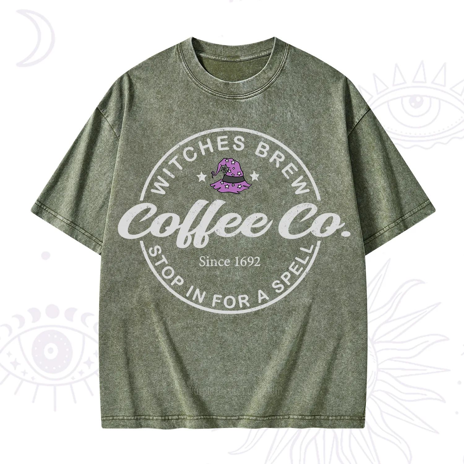 Purplehecate Witches Brew Coffee Co Washed T-Shirt
