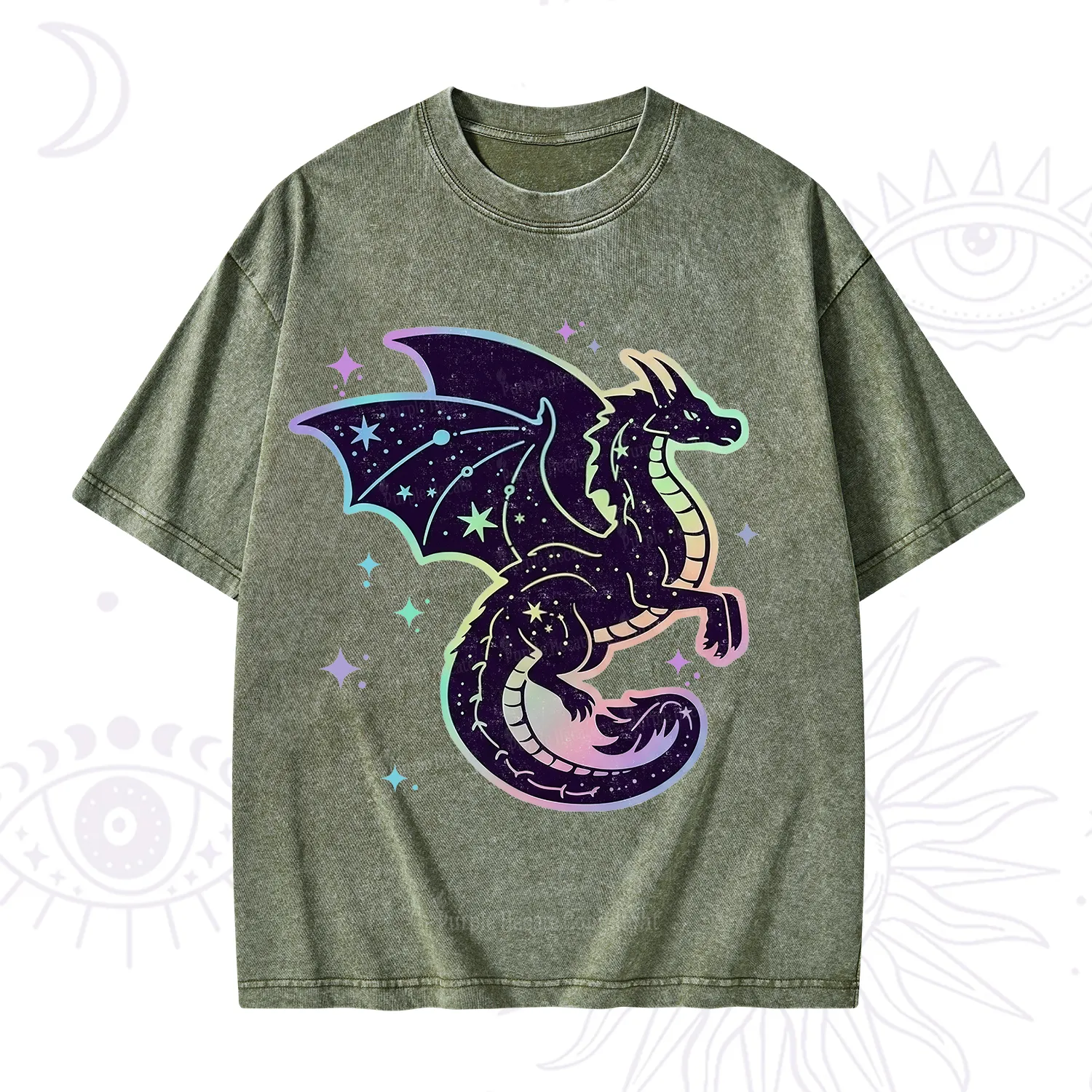Purplehecate Celestial Dragon Washed T-Shirt