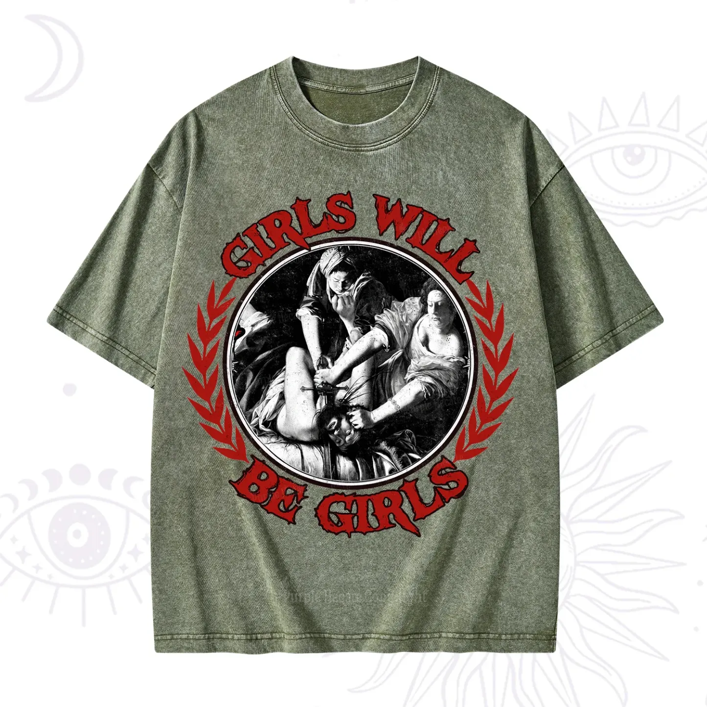Purplehecate Girls Will Be Girls Witch Washed T-Shirt