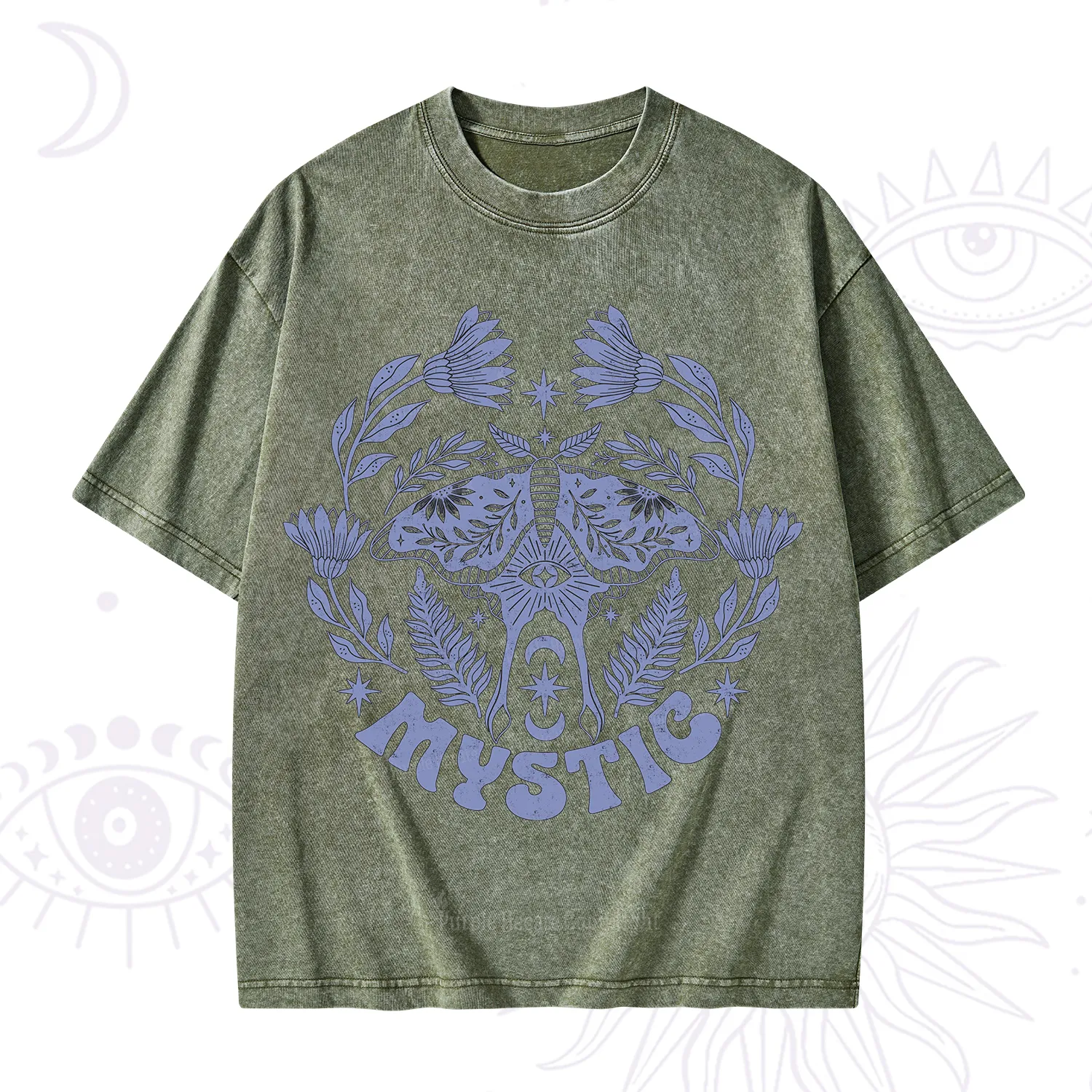 Purplehecate Mystic Moth Washed T-Shirt