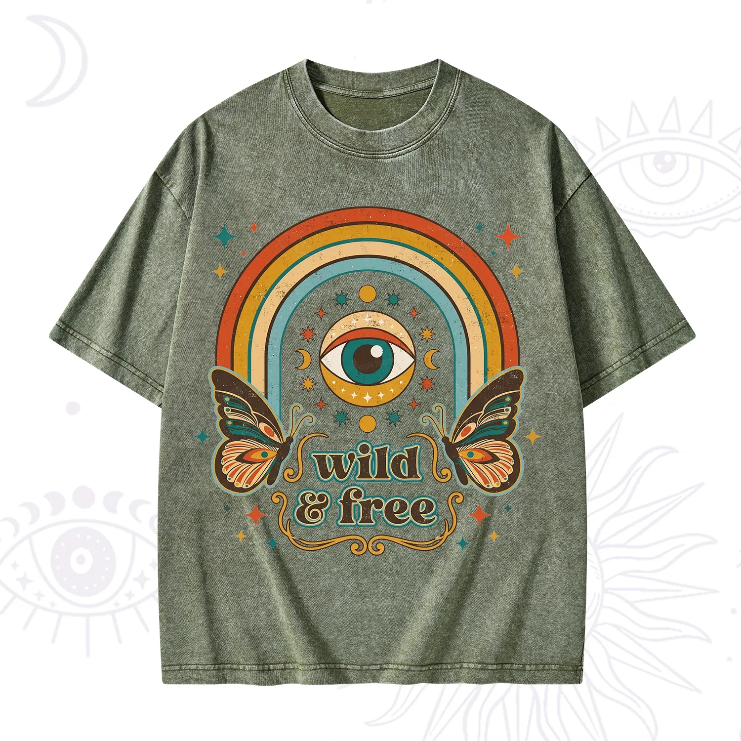 Purplehecate Wild And Free Washed T-Shirt