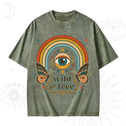 Purplehecate Wild And Free Washed T-Shirt