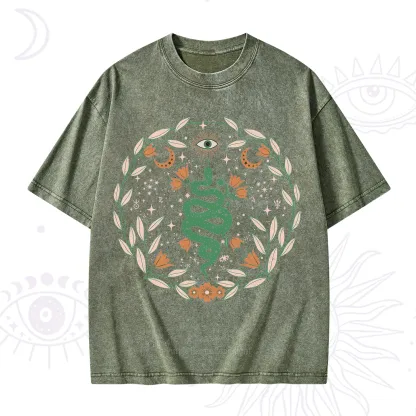 Purplehecate Mystic Serpent Washed T-Shirt