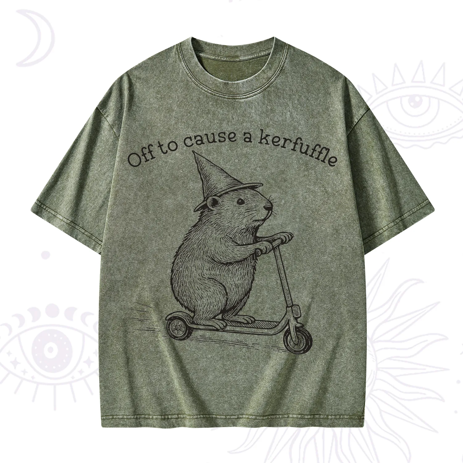 Purplehecate Off to Cause A Kerfuffle Washed T-Shirt
