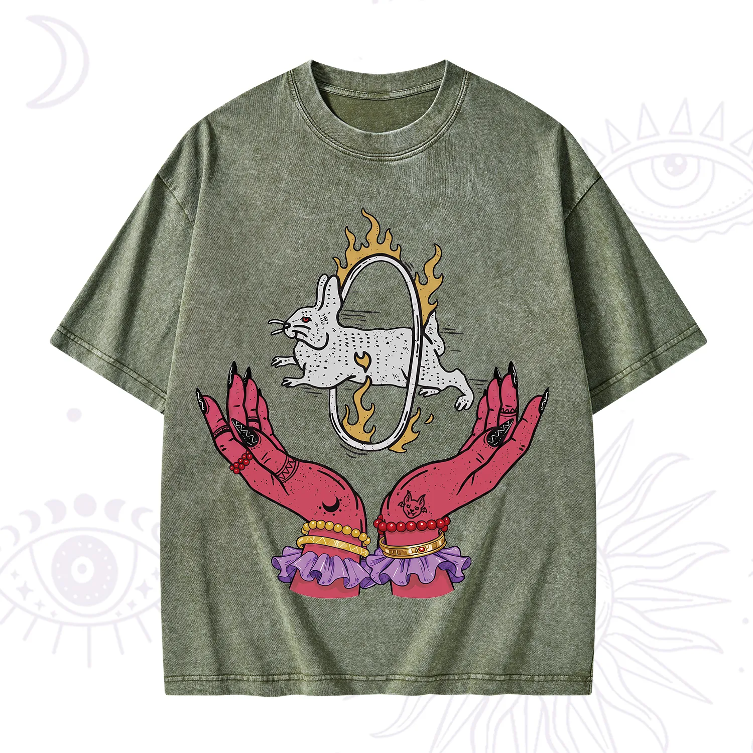 Purplehecate Remera Save The Rabbit Washed T-Shirt