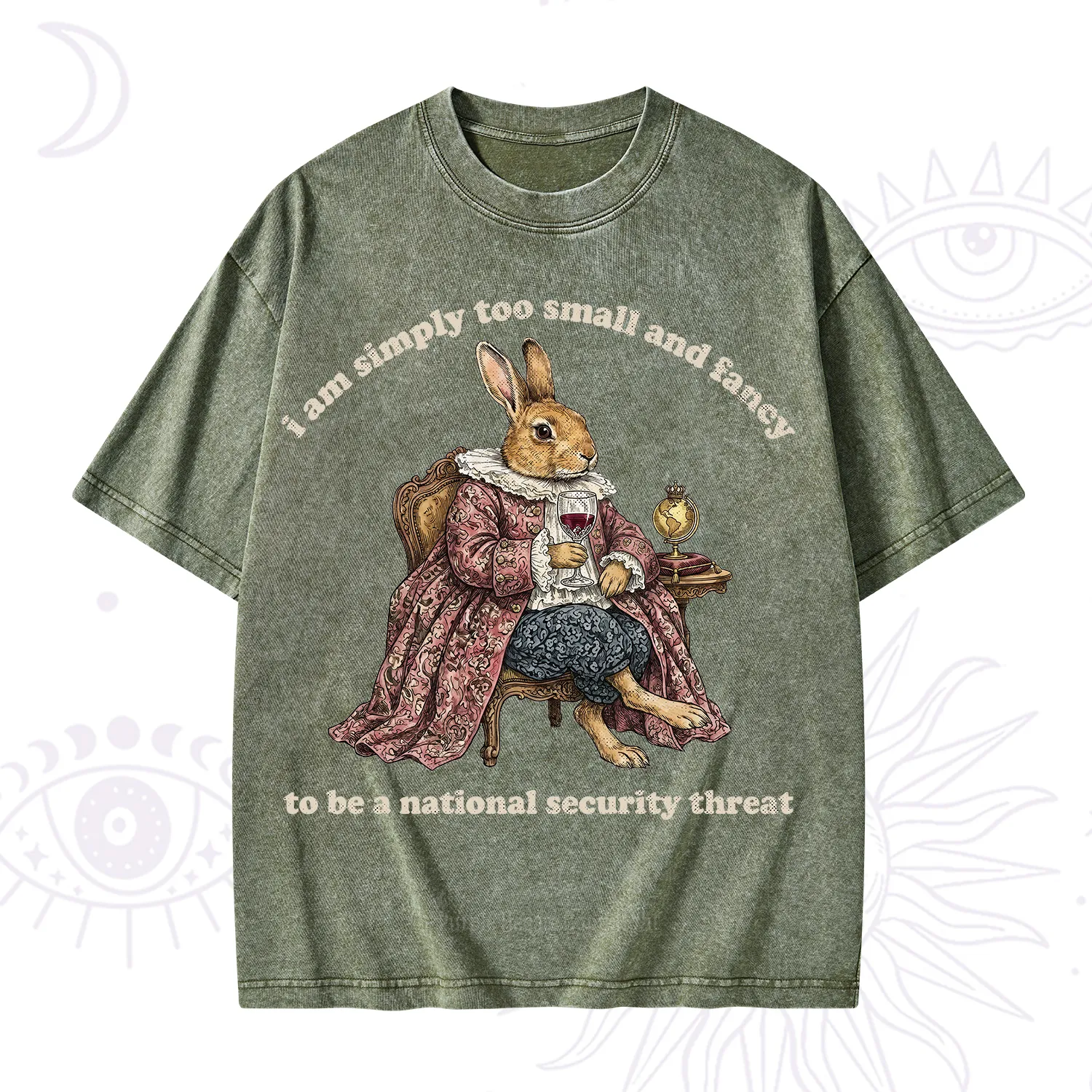 Purplehecate Too Small and Fancy Washed T-Shirt