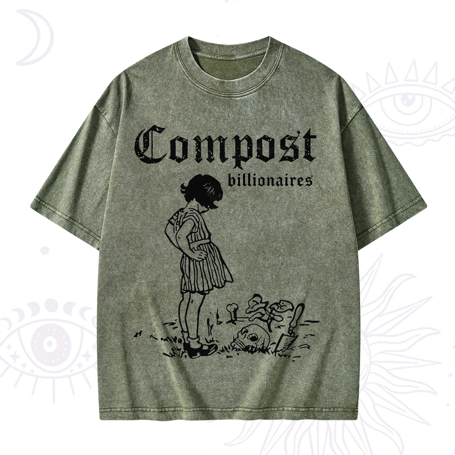 Purplehecate Compost the Greed Washed T-Shirt