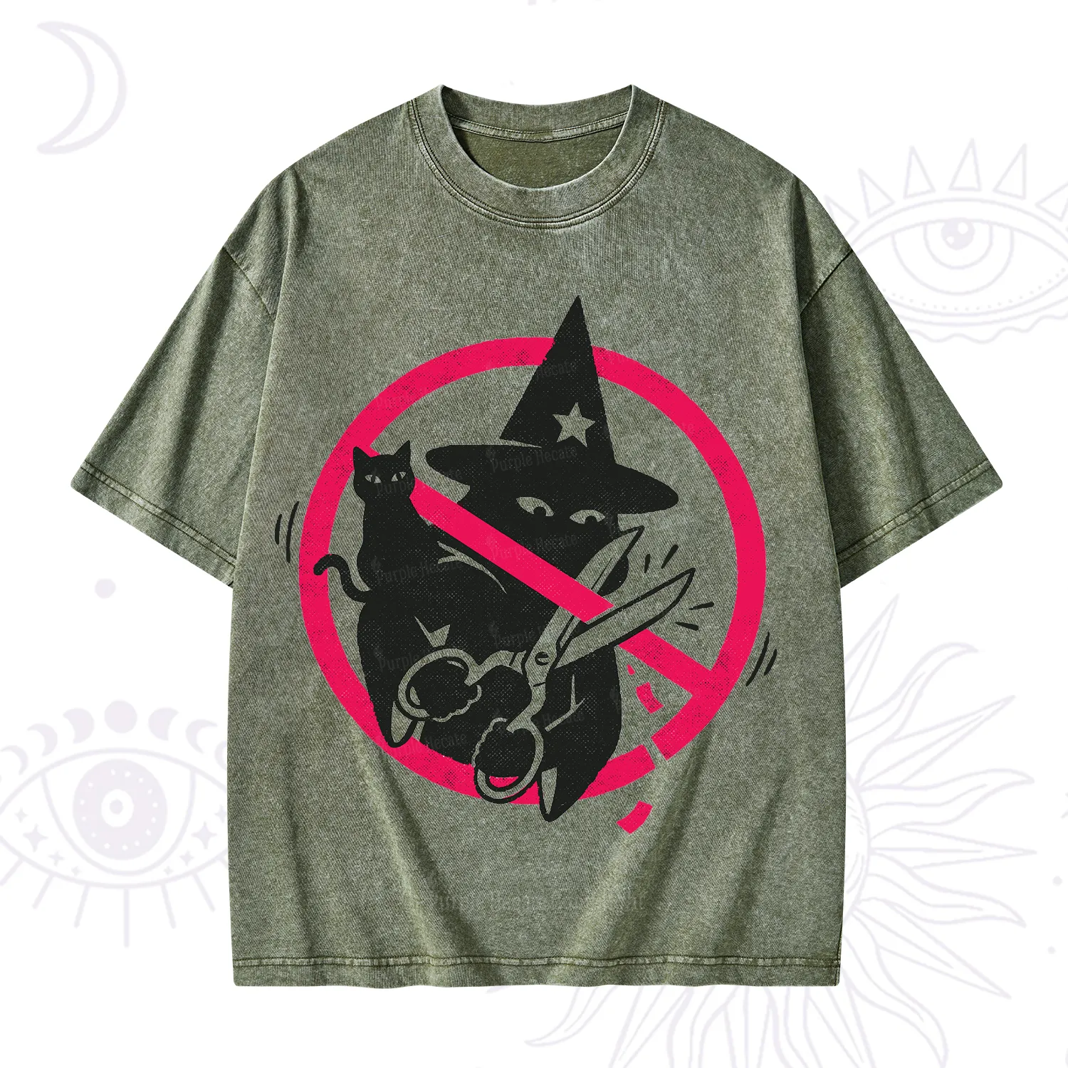 Purplehecate Break the Spell Witch Washed T-Shirt