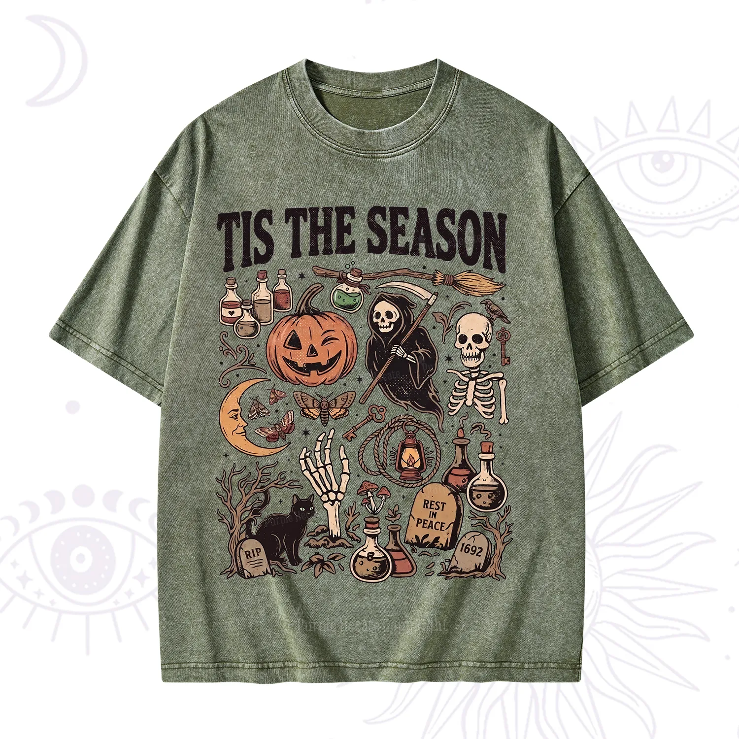 Purplehecate Tis The Season Washed T-Shirt