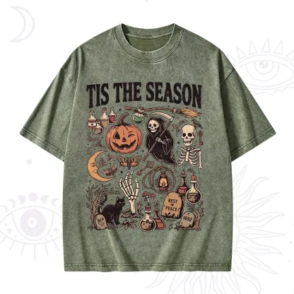 Purplehecate Tis The Season Washed T-Shirt